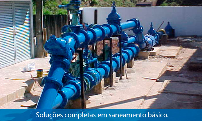 Soluções completas em saneamento básico.