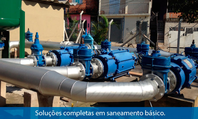 Soluções completas em saneamento básico.