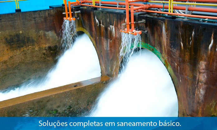 Soluções completas em saneamento básico.