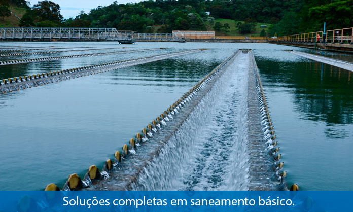 Soluções completas em saneamento básico.