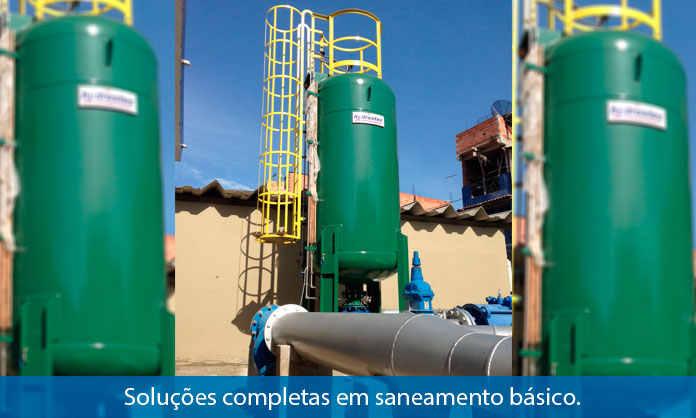 Soluções completas em saneamento básico.